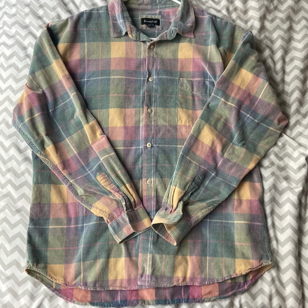 Barney Cools Cabin 2.0 Shirt Pastel Corduroy Plaid